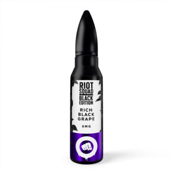 RIOT SQUAD BLACK EDITION – RICH BLACK GRAPE 50ML SHORTFILL E LIQUID 70VG VAPE