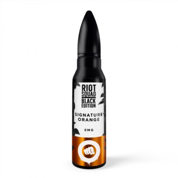 RIOT SQUAD BLACK EDITION – SIGNATURE ORANGE 50ML SHORTFILL E LIQUID 70VG VAPE