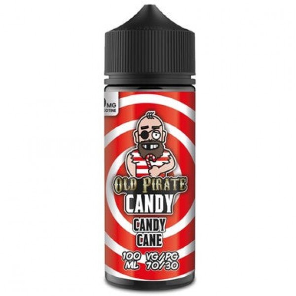 Candy - Candy Cane by Old Pirate 100ML E Liquid, 70VG Vape, 0MG Juice, Shortfill