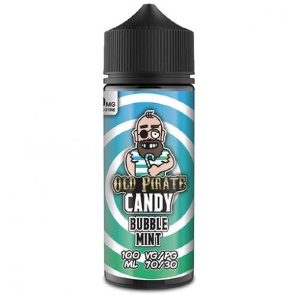 Candy - Bubble Mint by Old Pirate 100ML E Liquid, 70VG Vape, 0MG Juice, Shortfill