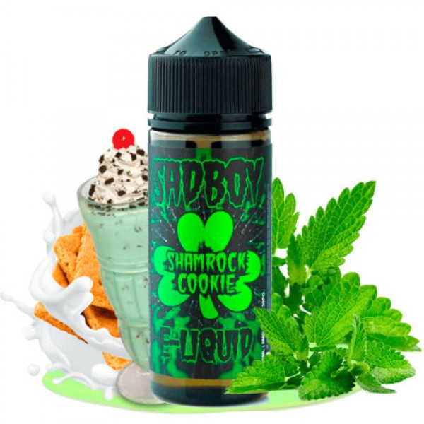 SHAMROCK COOKIE BY SADBOY E-LIQUID 100ML SHORTFILL 75VG VAPE