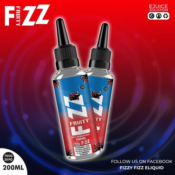 Bull By Fruity Fizz 200ML E Liquid 70VG Vape 0MG Juice