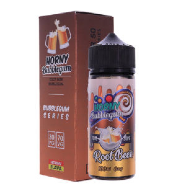 Bubblegum Root Beer by Horny Flava. 100ML E-liquid, 0MG Vape, 70VG Juice