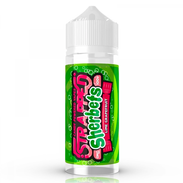 SHERBETS - LIME GRAPEFRUIT BY STRAPPED 100ML E LIQUID 70VG VAPE 0MG JUICE