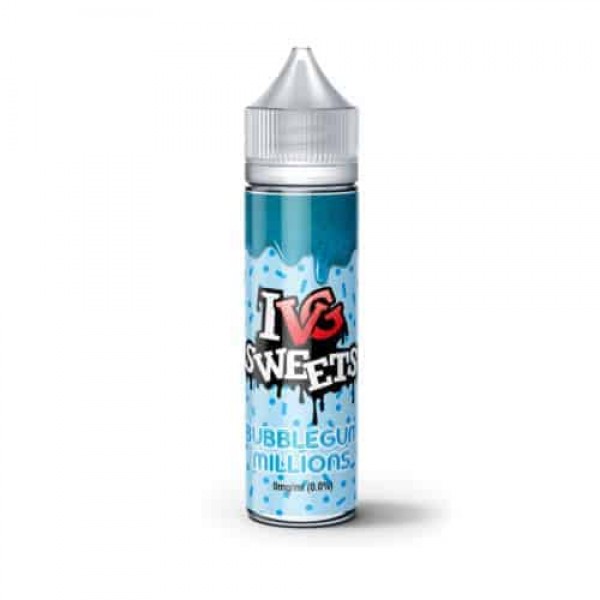 BUBBLEGUM MILLIONS ELIQUID BY I LOVE VG IVG SWEETS 50ML SHORTFILL E LIQUID 70VG VAPE