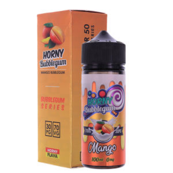 Bubblegum Mango by Horny Flava. 100ML E-liquid, 0MG Vape, 70VG Juice