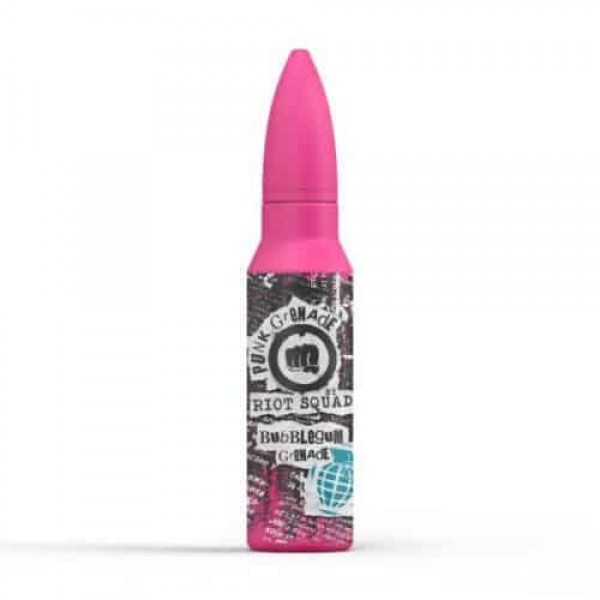 BUBBLEGUM GRENADE SHORTFILL BY PUNK GRENADE 50ML SHORTFILL E LIQUID 70VG VAPE