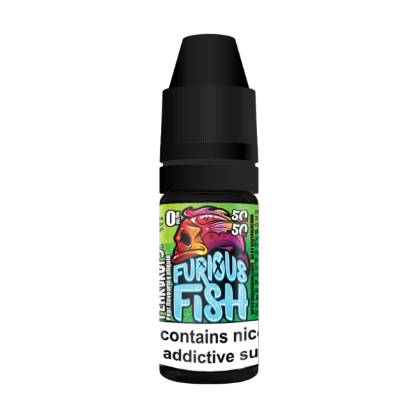 FURIOUS FISH 10ML PEAR DROPS E LIQUID 50VG VAPE TPD COMPLIANT MULTIBUY