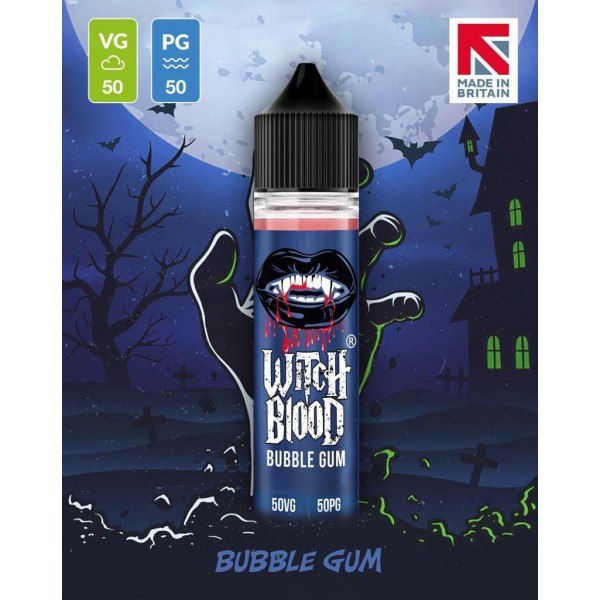 Bubblegum By Witch Blood 50ML E Liquid 50VG Vape 0MG Juice