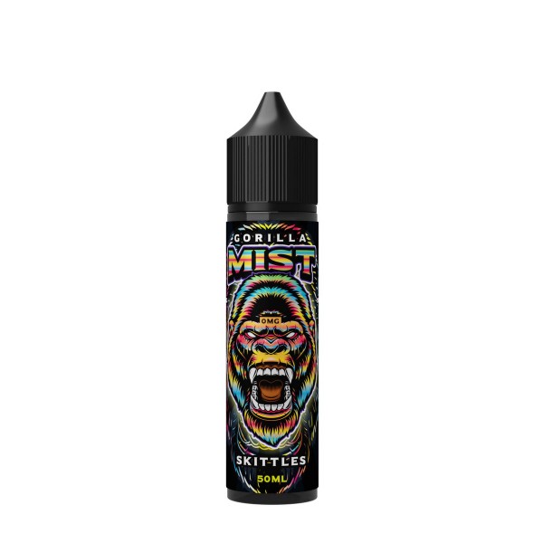 Skittles By Gorilla Mist 50ML E Liquid 50VG Vape 0MG Juice Short Fill