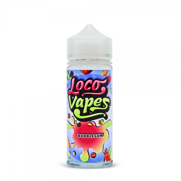 Bubblegum by Loco Vapes. 100ML E-liquid, 0MG vape, 70VG/30PG juice