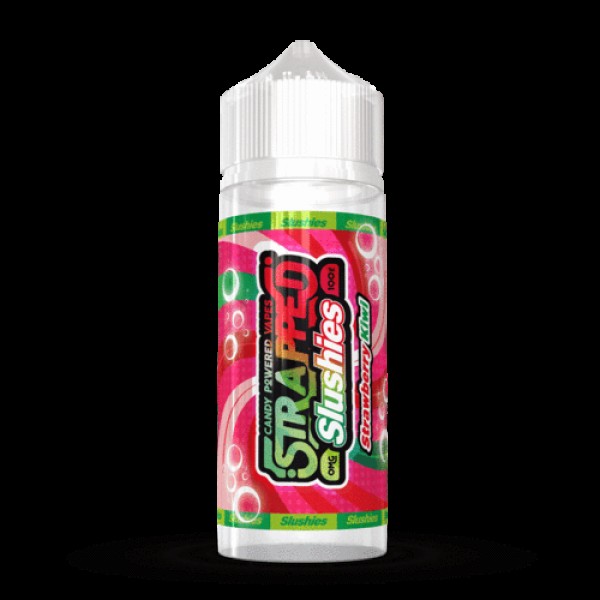 SLUSHIES - STRAWBERRY KIWI BY STRAPPED 100ML E LIQUID 70VG VAPE 0MG JUICE