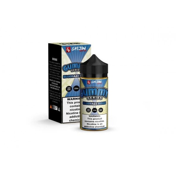 Bluerazz Rings Gummy Series by Shijin Vapor 100ML E Liquid 70VG Vape 0MG Juice