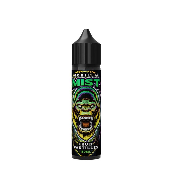 Fruit Pastilles By Gorilla Mist 50ML E Liquid 50VG Vape 0MG Juice Short Fill