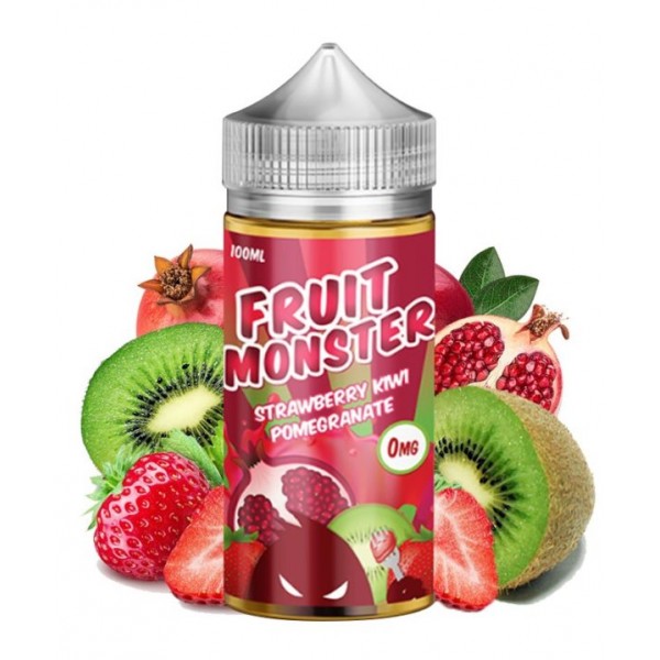 FRUIT MONSTER – STRAWBERRY KIWI POMEGRANATE 100ML SHORTFILL E LIQUID 75VG VAPE