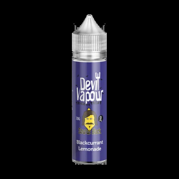 Sourus Black Blackcurrant Lemonade by Devil Vapour 50ML E Liquid 70VG Vape 0MG Juice Shortfill