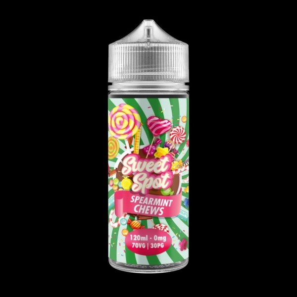 Spearmint Chews by Sweet Spot 0MG 100ML E-liquid. 70VG/30PG Vape Juice