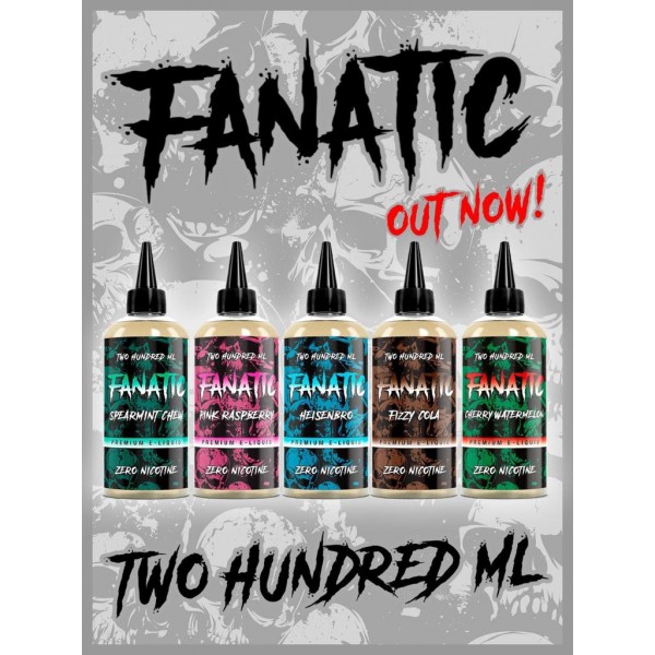 Spearmint Chew By Fanatic 200ML E Liquid 70VG Vape 0MG Juice