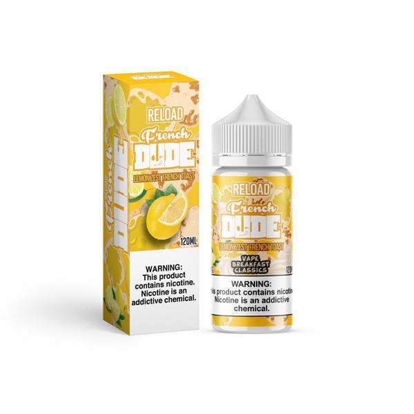 French Dude Reload By Vape Breakfast Classics 100ML E Liquid 80VG Vape 0MG Juice