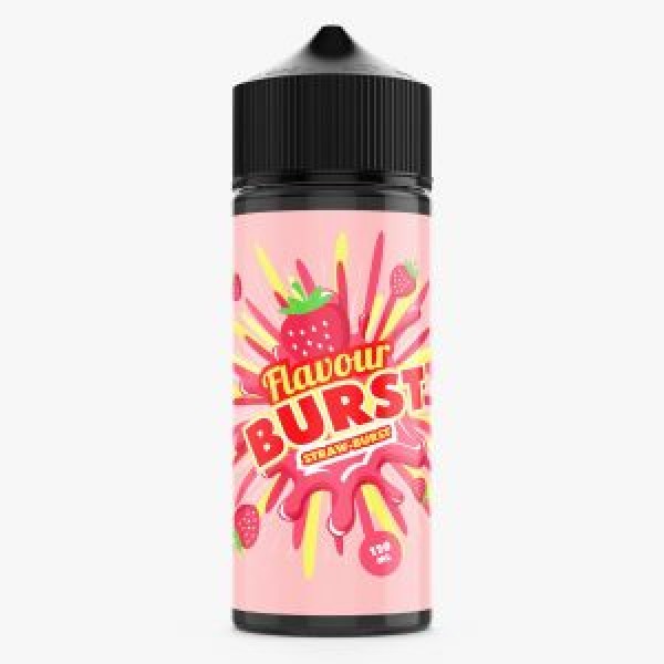 Straw-Burst by Flavour Burst 100ML E Liquid 70VG Vape 0MG Juice