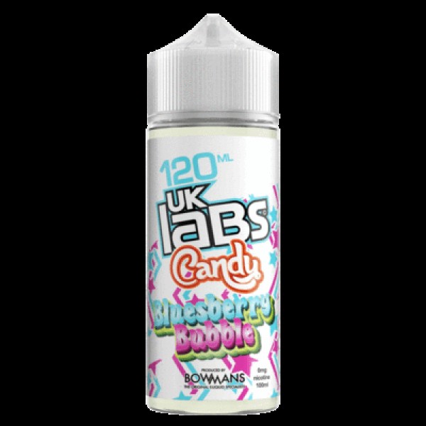 Blueberry Bubble - Candy by UK Labs, 100ML E Liquid, 70VG Vape, 0MG Juice, Shortfill