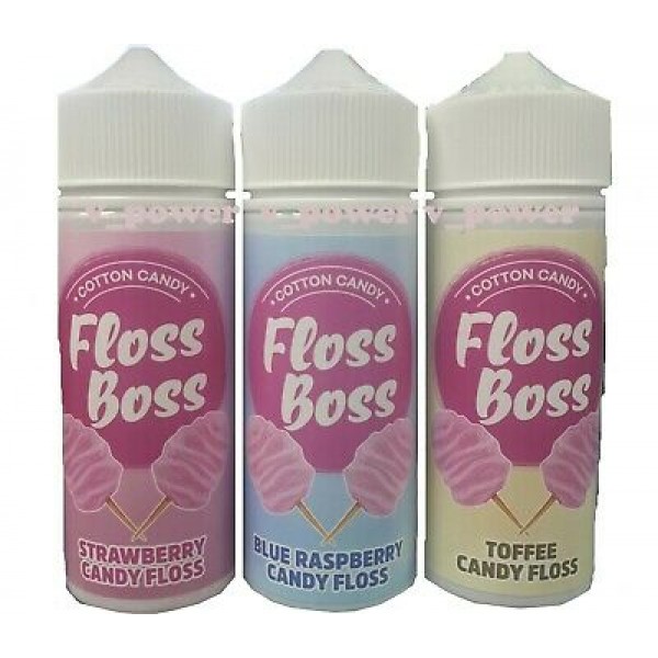 Strawberry Candy Floss - Floss Boss By Kingston 100ML E Liquid 70VG Vape 0MG Juice