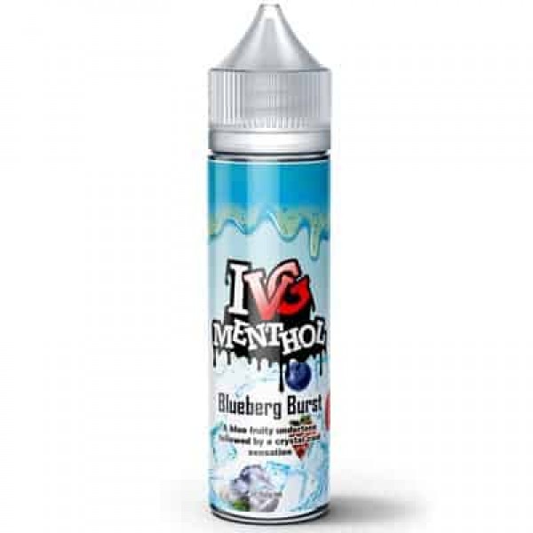 BLUEBERG BURST ELIQUID BY I LOVE VG IVG MENTHOL 50ML SHORTFILL E LIQUID 70VG VAPE