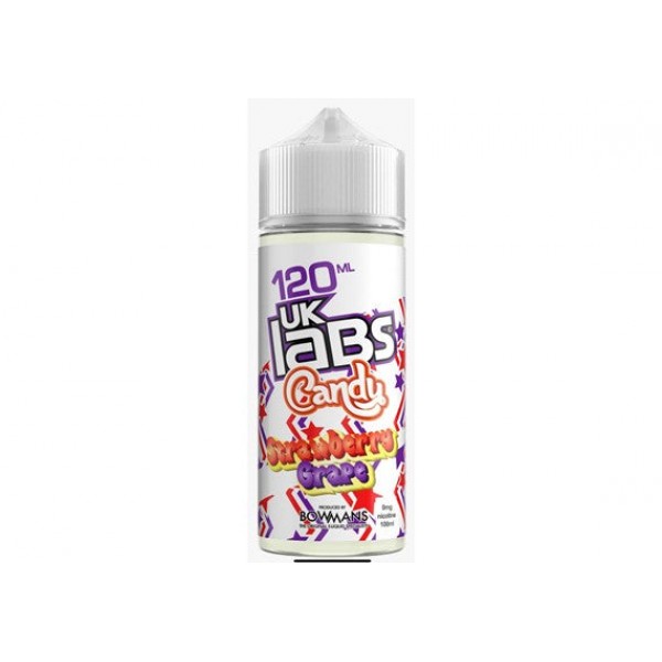 Strawberry Grape - Candy by UK Labs, 100ML E Liquid, 70VG Vape, 0MG Juice, Shortfill