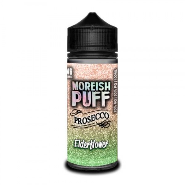 ELDERFLOWER PROSECCO BY MOREISH PUFF 100ML SHORTFILL E LIQUID 70VG VAPE