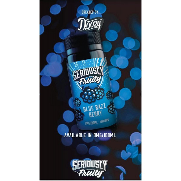 Blue Razz Berry By Seriously Fruity (Doozy Vape Co) 100ML E Liquid 70VG Vape 0MG Juice