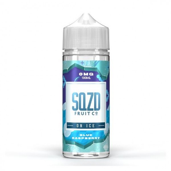 Blue Raspberry On Ice by SQZD Fruit Co. 100ML E-Liquid, 0MG Vape 70VG/30PG Juice