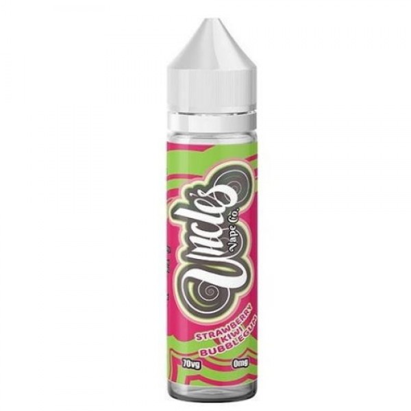 STRAWBERRY KIWI BUBBLEGUM E LIQUID BY UNCLES VAPE CO 50ML SHORTFILL 70VG VAPE