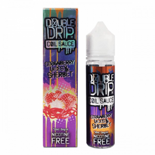 STRAWBERRY LACES AND SHERBET – DOUBLE DRIP COIL SAUCE E LIQUID 50ML 80VG