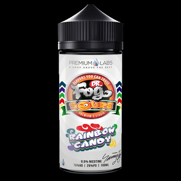 DR FOG SOURS RAINBOW CANDY 100ML SHORTFILL 75VG E LIQUID JUICE VAPE