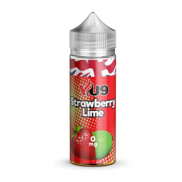 Strawberry Lime By VU9 100ML E Liquid 70VG Vape 0MG Juice