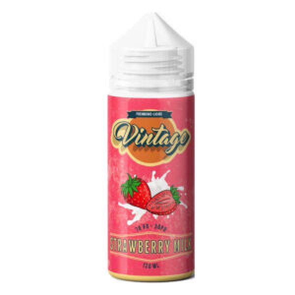 Strawberry Milk By Vintage 100ML E Liquid 70VG Vape 0MG Juice Shortfill