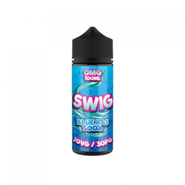 Blue Ras Soda By Swig Soda 100ML Shortfill E-liquid 70VG Vape Juice