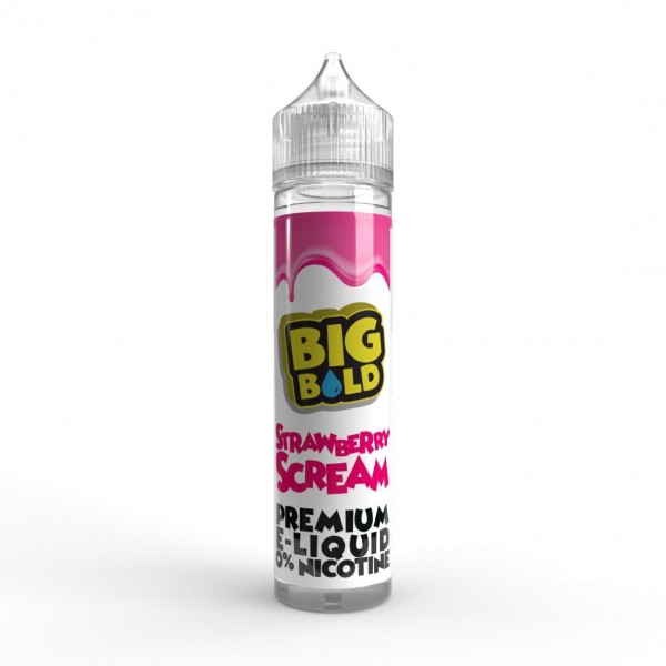 Strawberry Scream By Big Bold 50ML E Liquid 70VG Vape 0MG Juice Shortfill