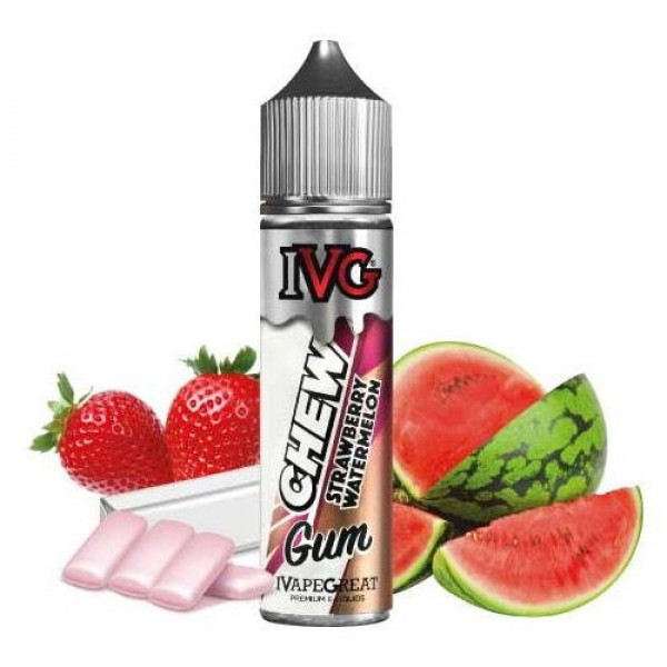 STRAWBERRY WATERMELON ELIQUID BY I LOVE VG IVG CHEW GUM 50ML SHORTFILL E LIQUID 70VG VAPE