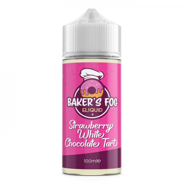 Strawberry White Chocolate Tart By Baker's Fog 100ML E Liquid 70VG Vape 0MG Juice