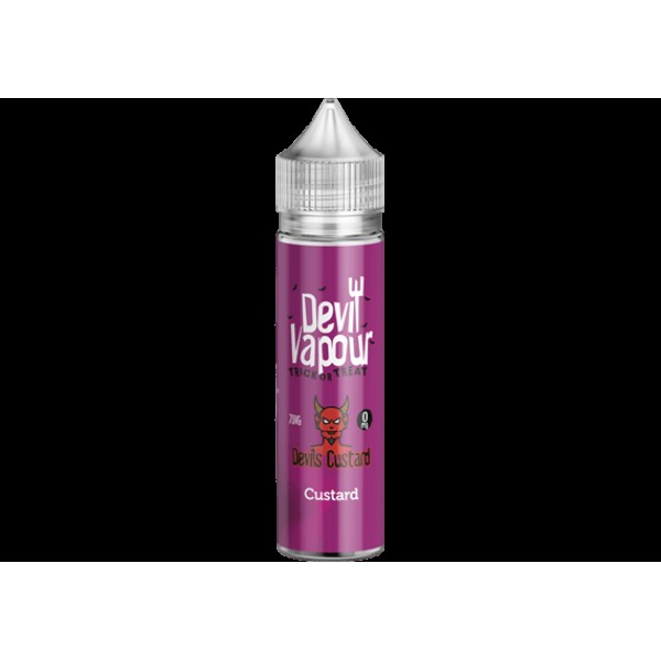 Devils Custard by Devil Vapour 50ML E Liquid 70VG Vape 0MG Juice Shortfill