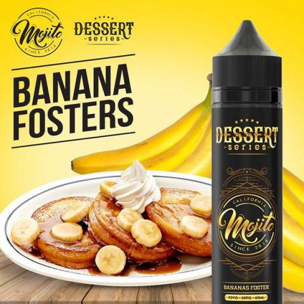 Dessert Bananas Foste by California 50ml E liquid 70vg 30pg Malaysia Vape Juice