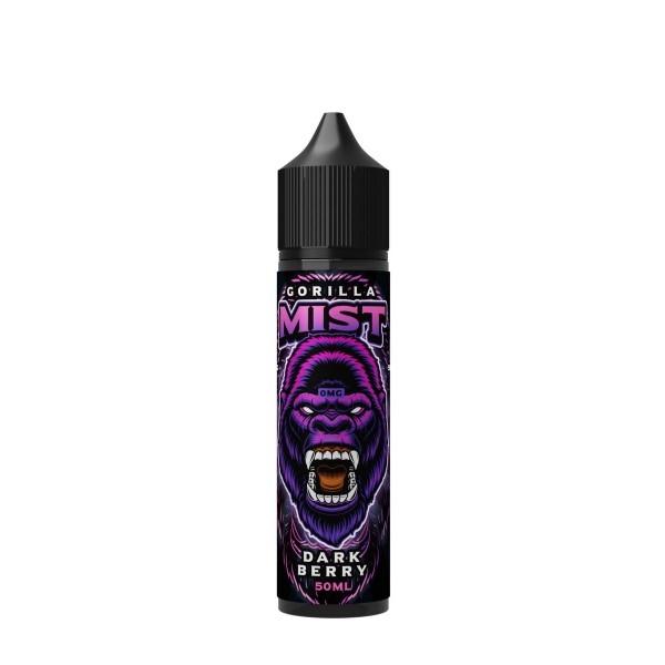 Dark Berry By Gorilla Mist 50ML E Liquid 50VG Vape 0MG Juice Short Fill