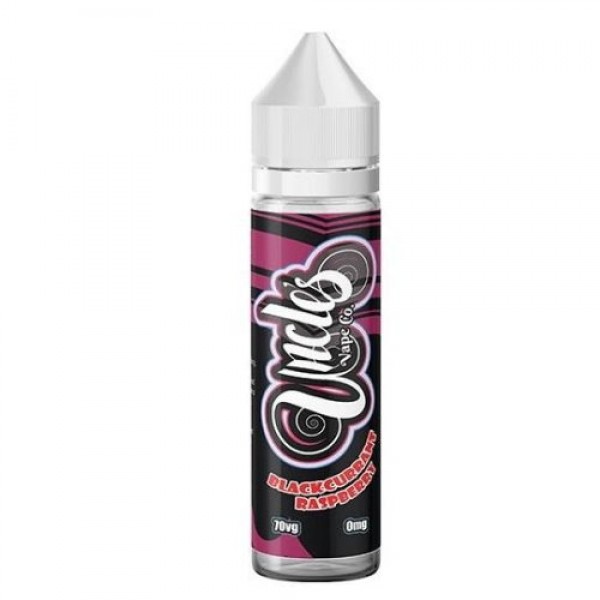 BLACKCURRANT RASPBERRY GRAPE E LIQUID BY UNCLES VAPE CO 50ML SHORTFILL 70VG VAPE