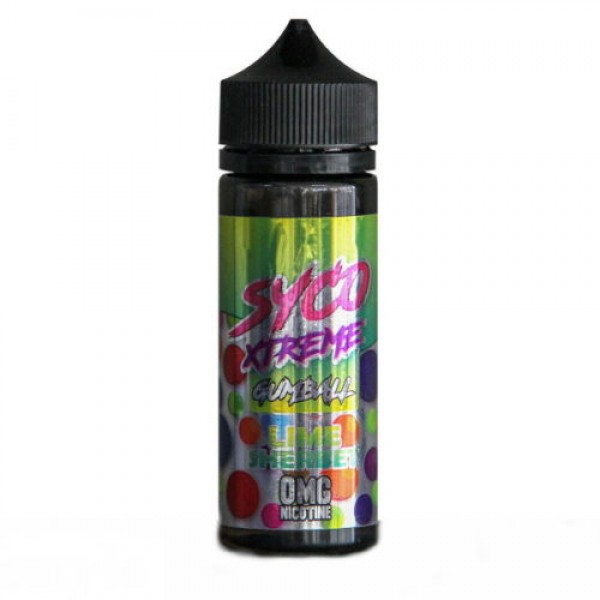 SYCO XTREME GUMBALL LIME SHERBET 100ML SHORTFILL E LIQUID 80VG VAPE