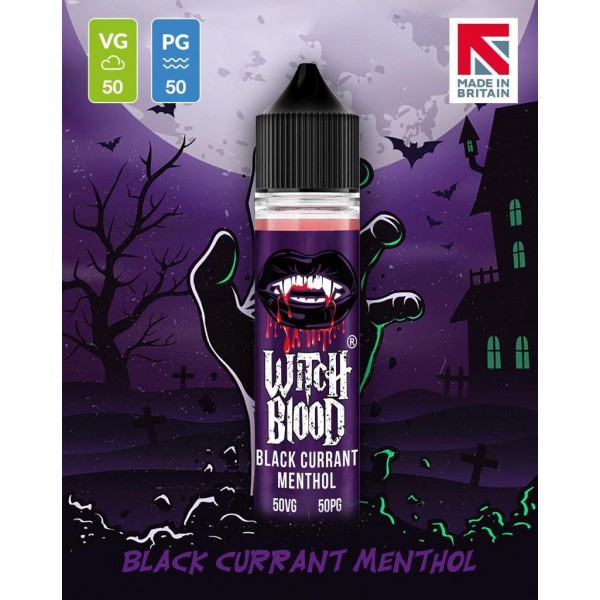 Blackcurrant Menthol By Witch Blood 50ML E Liquid 50VG Vape 0MG Juice