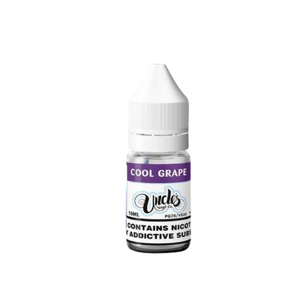 Cool Grape By Uncle's Vape Co 10ML E Liquid 30VG Vape 3MG/6MG/12MG/18MG Juice