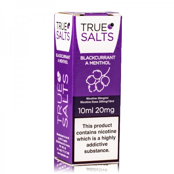 Blackcurrant A Menthol By True Salts Nic Salt 10ML E Liquid 10MG/20MG Vape 50VG Juice