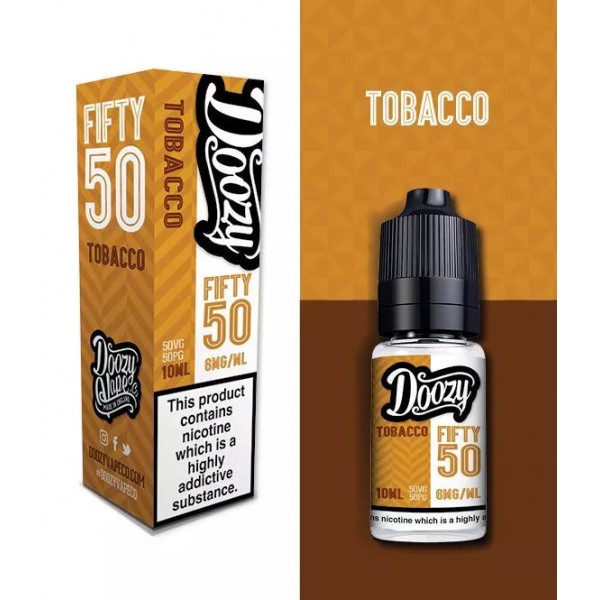 Tobacco - Doozy Vape Co. Fifty 50 | 10 x 10ML E Liquid | 50VG Vape Juice | All Strengths