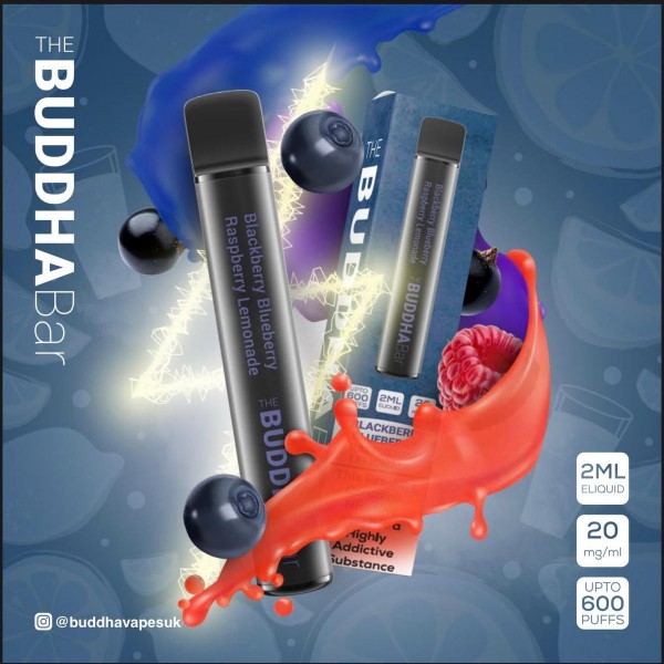 Blackberry Blueberry Raspberry Lemonade By Buddha Bar Disposable Vape | 600 Puff | 20MG Nic Salt